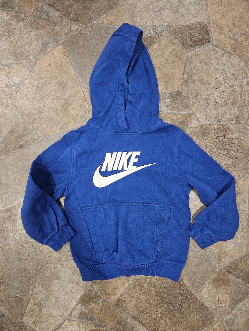Nike Boys Royal Blue Sweatshirt with White Logo
